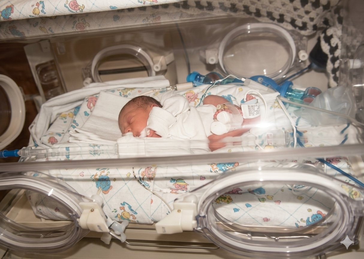 Asther's premature baby in the NICU
